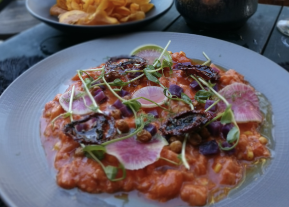 Paradajkové carpaccio zo cherry paradajok